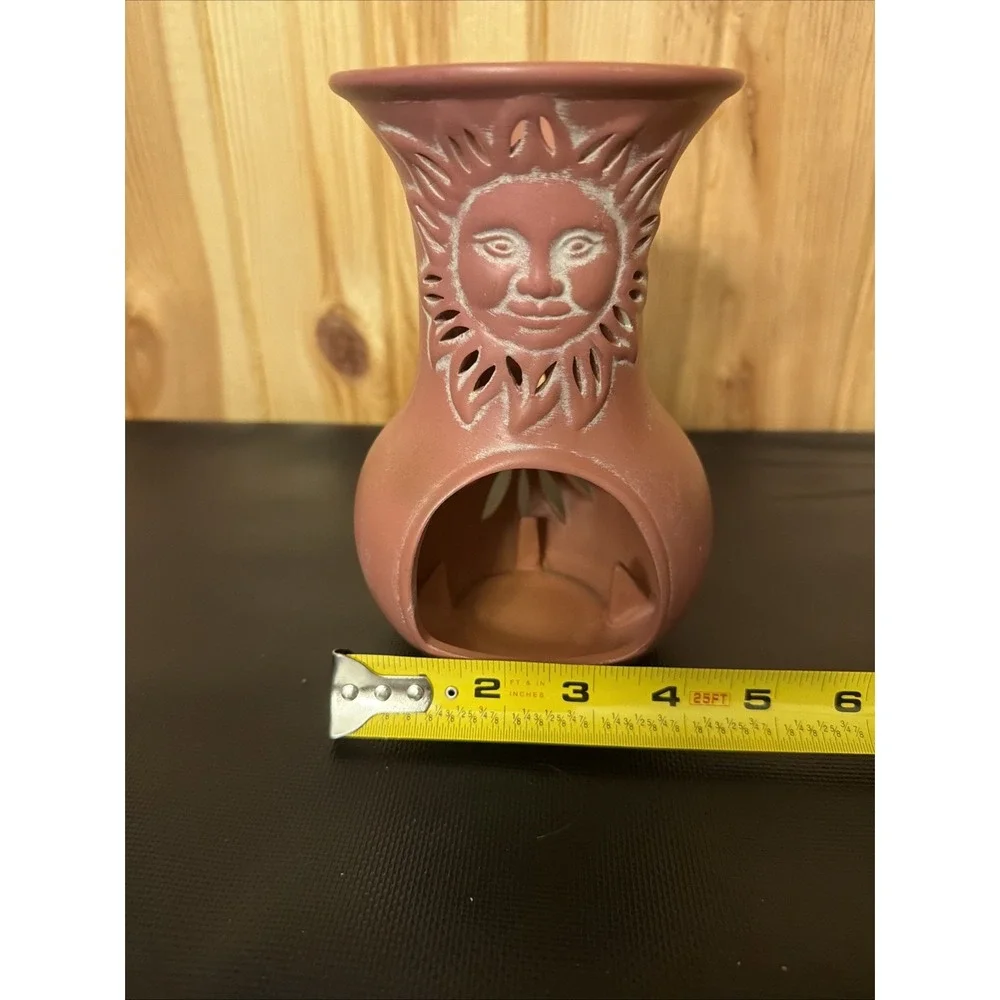Vintage Partylite Sunesta Chiminea Tealight Terracotta Candle Holder Celestial